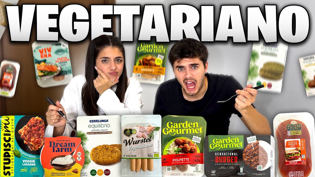 PROVIAMO il CIBO VEGETARIANO😯 sar&agrave; simile alla carne?