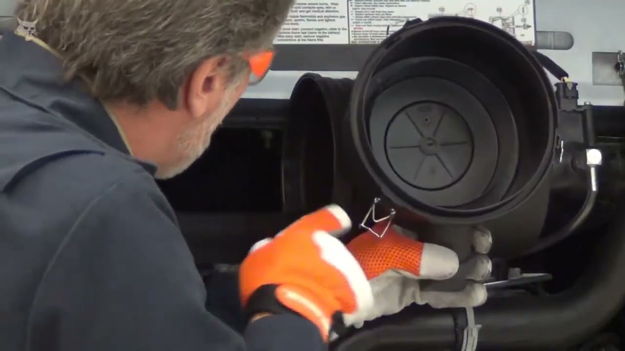 Changing the Round Style Air Filters on Bobcat Engines