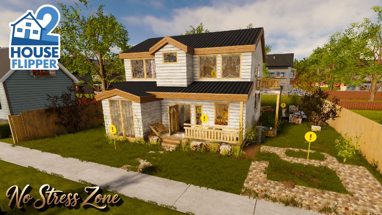 House Flipper 2 – House In Neighbourhood Build | No Commentary custom job
