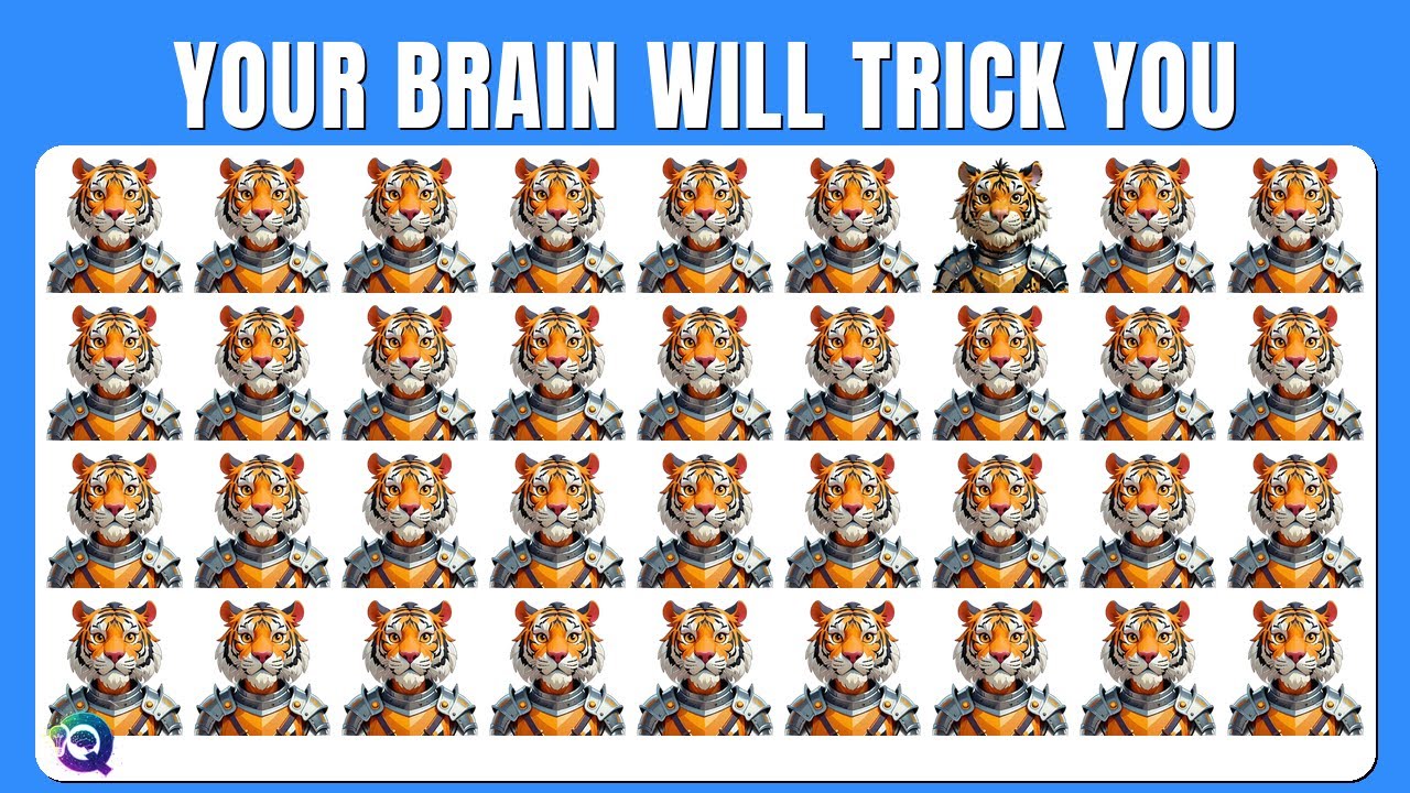 Find the ODD One Out - Knight Tiger ⚔🛡🏰 | Easy, Medium, Hard - 42 Ultimate Fun Levels | Quizity