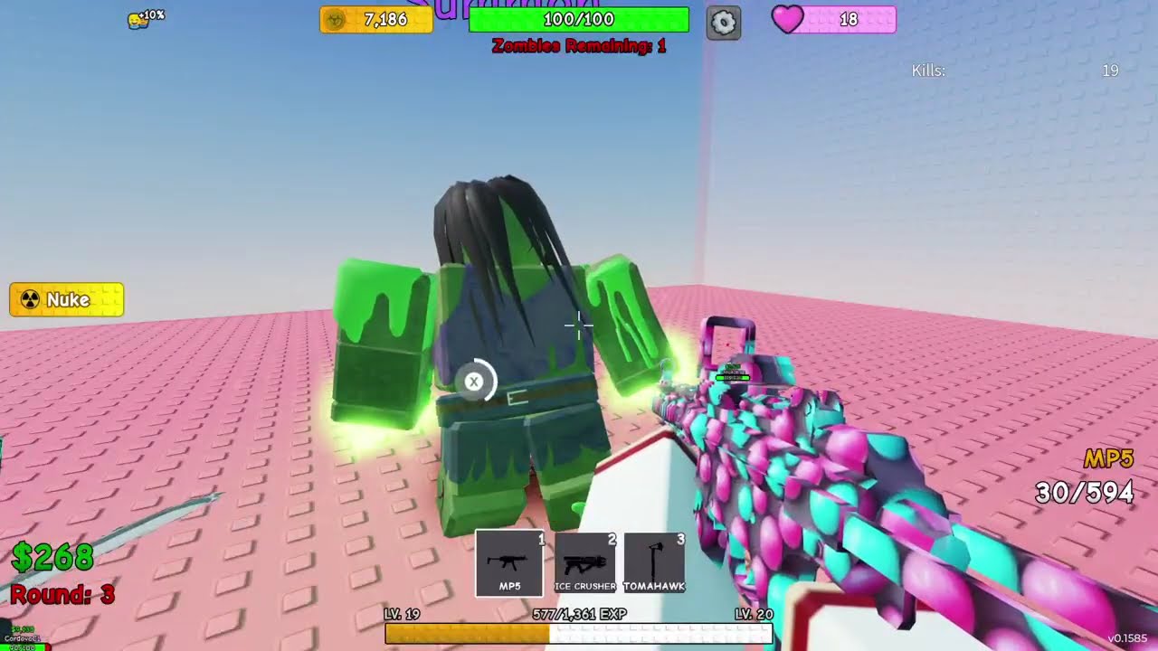 Zombie tower game