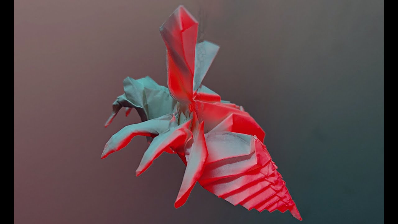 ORIGAMI WASP FAST MOTION / AVISPA EN ORIGAMI CÁMARA ACELERADA ( NO ADS ) 🐝