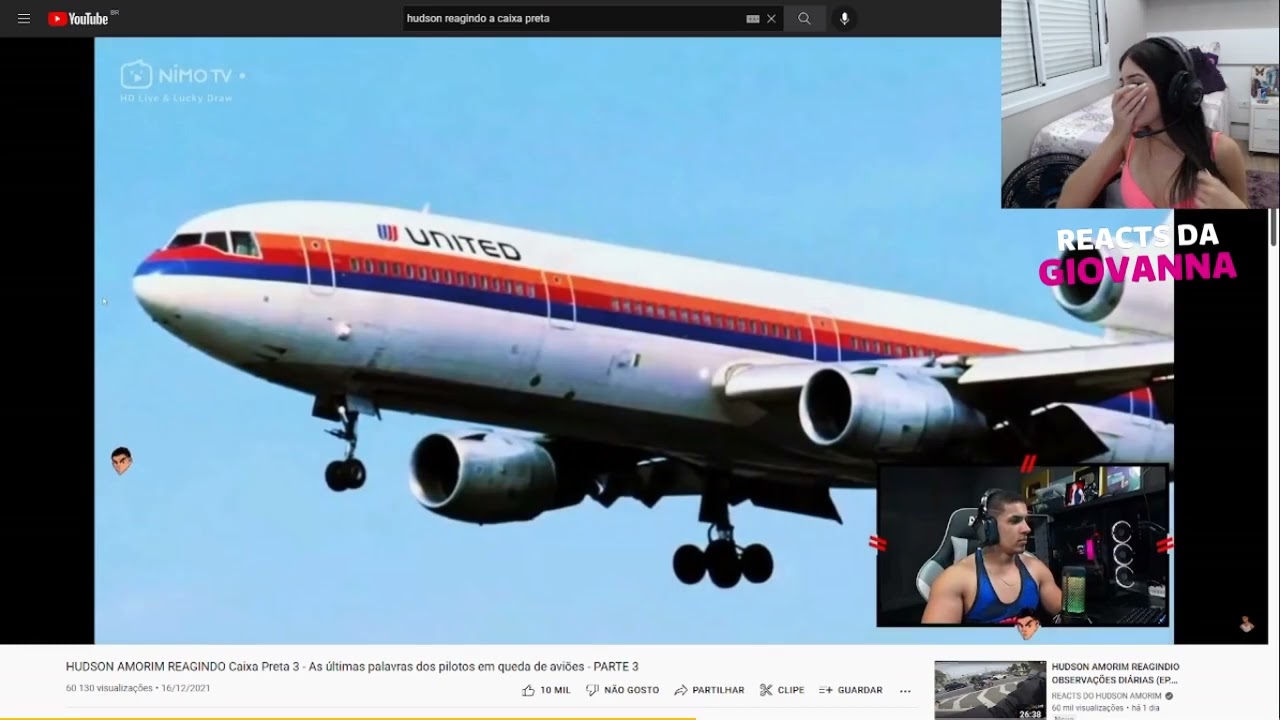 GIOVANNA REAGINDO HUDSON AMORIM REAGINDO Caixa Preta  As últimaspalavras dospilotos em quedadeaviões