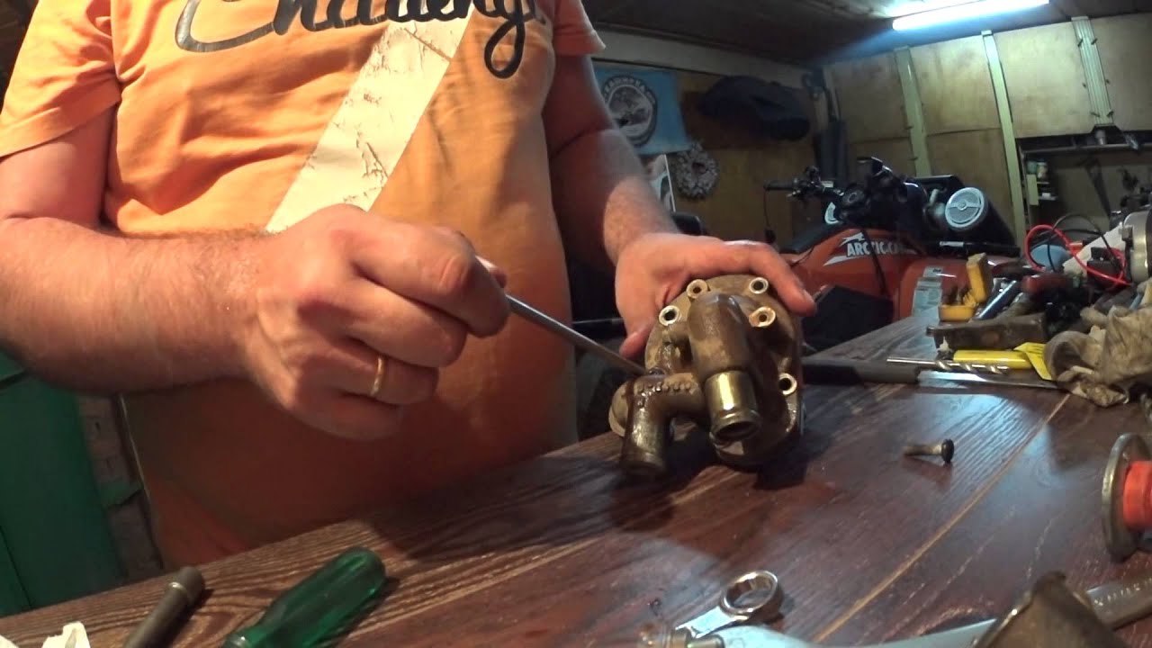 Ремонт помпы квадроцикла Artic Cat 1000 (pump  Artic Cat 1000) часть 1