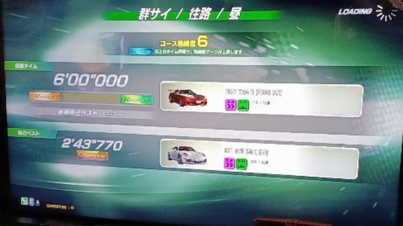 頭文字DAC　タイムトライアル　群サイ/ 往路　魔王決定戦に向けて練習です❗