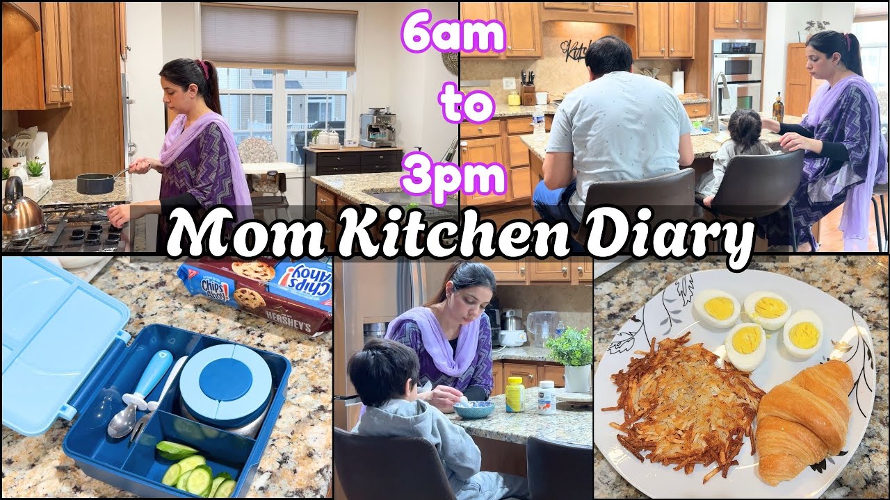 *6am to 3pm* busy Kitchen Routine 🌱Pakistani Mom busy Routine In America 🌿