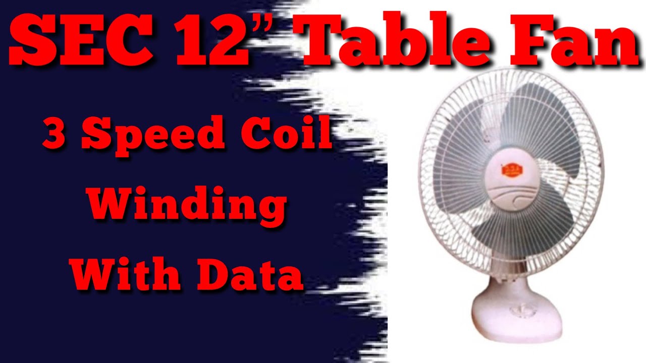 12 Inch Hi-Speed Table Fan Coil Winding With 3 Speed Connection