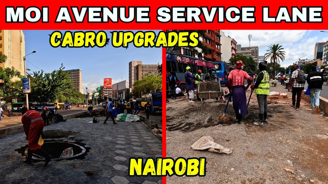 Nairobi’s Moi Ave Stunning Cabro Upgrade – See the Transformation!