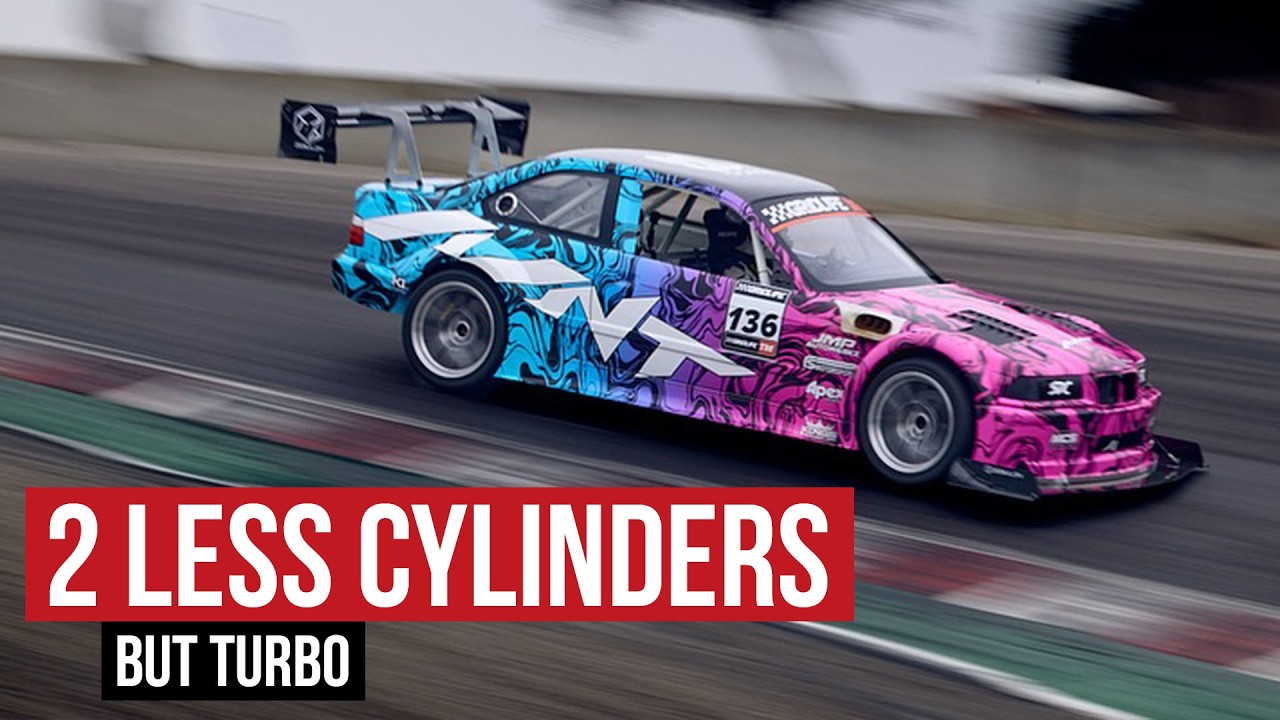 450hp B48-Swapped E36, Weighing 2300lbs, Destroys Track Times