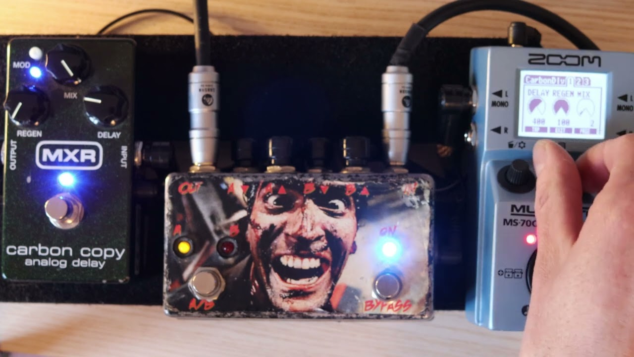 MXR Carbon Copy vs Zoom MS-70CDR 'Carbon Delay'