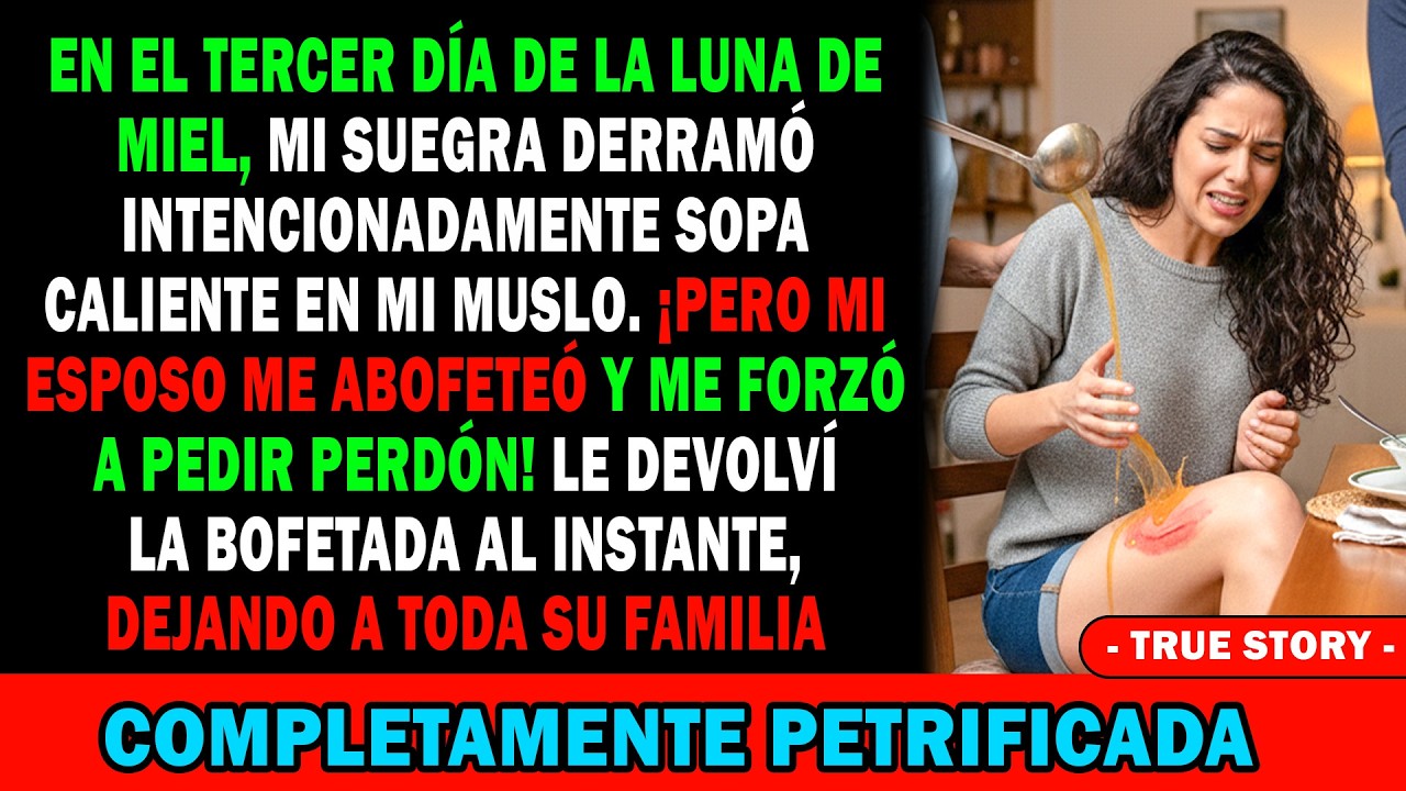😡Mi Suegra Me Tiró Sopa Caliente🍲 ¡Y Mi Esposo Me Abofeteó Exigiéndome Que Pidiera Perdón! Pero...😏