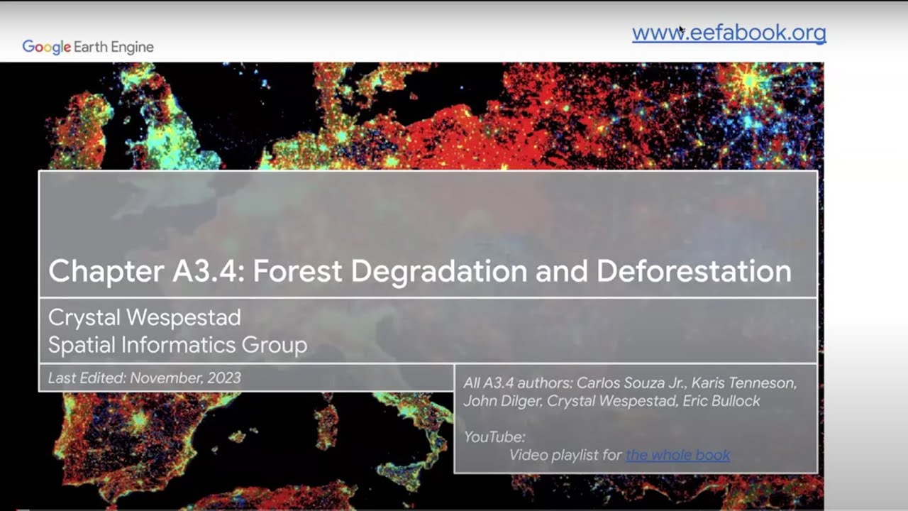 Chapter A3.4 : Forest Degradation and Deforestation