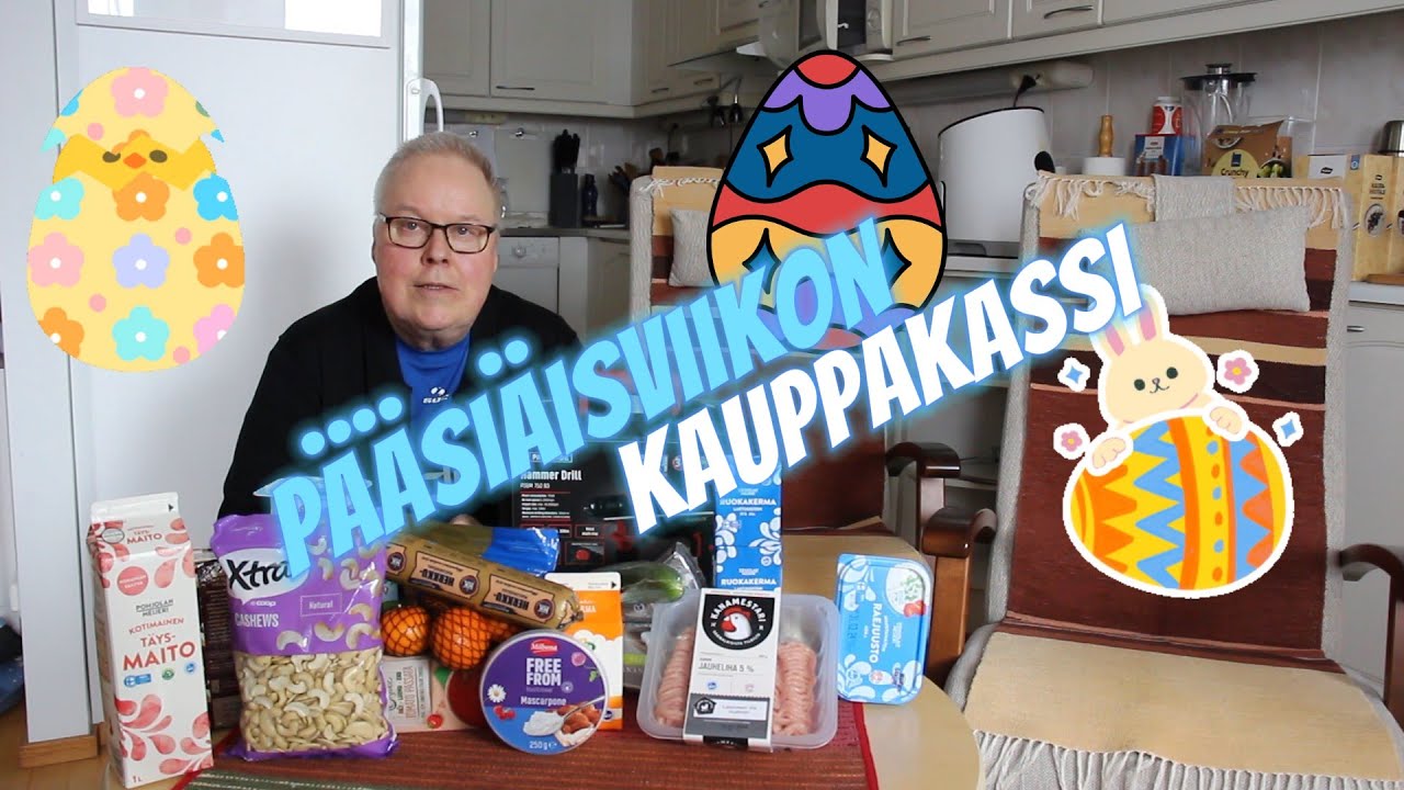 Kauppakassi Pääsiäiseksi | Tein Pääsiäisruoaksi sopivan kokeilun | Tunnissa valmiiksi? | Onnistuiko?
