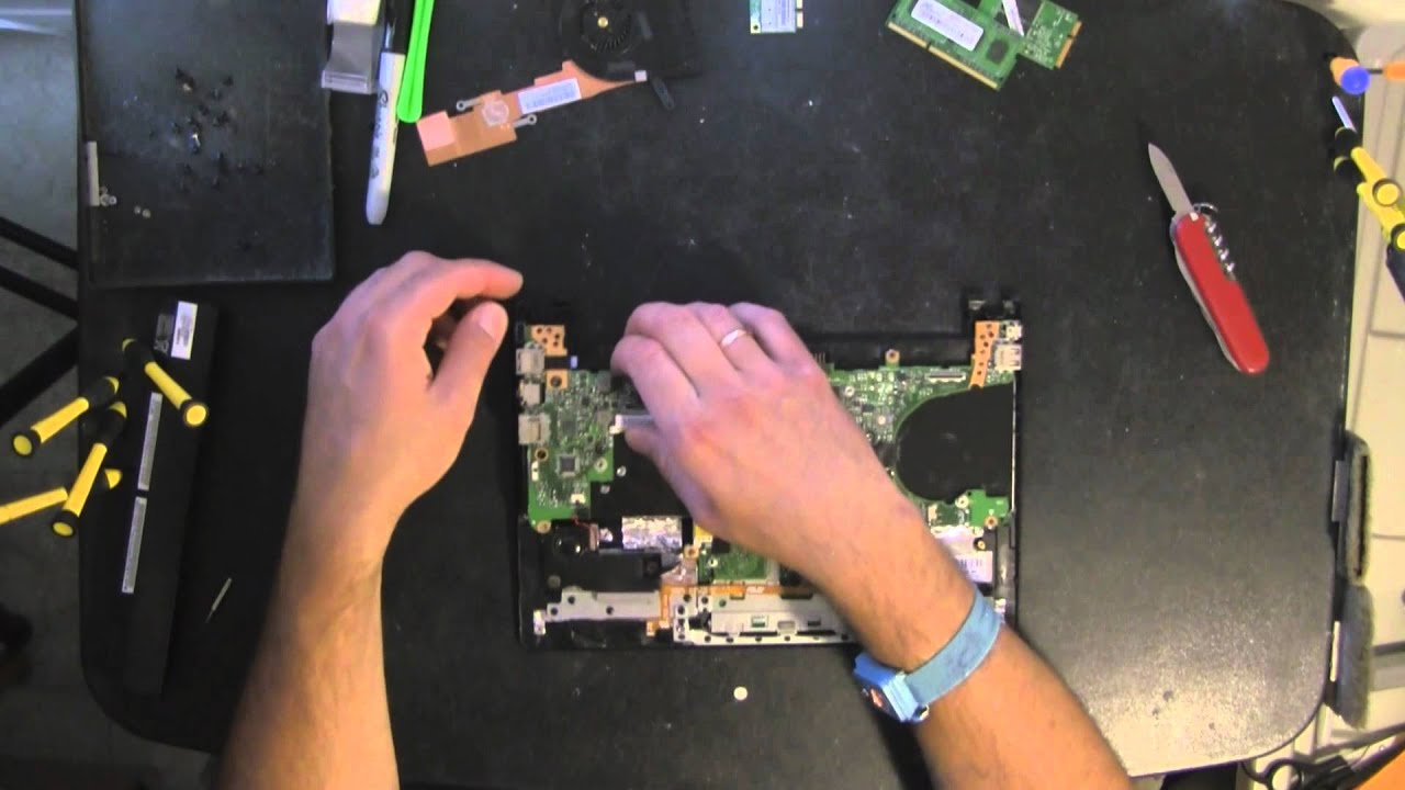 ASUS X101 take apart video, disassemble, how to open disassembly
