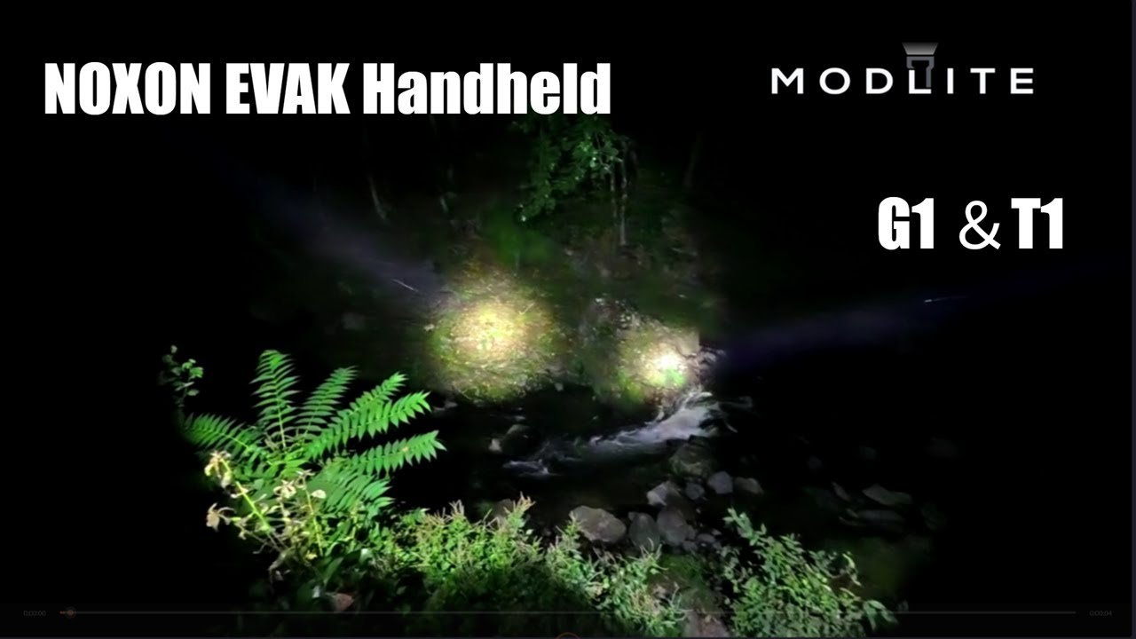 【モッドライト】Modlite EVAK Handheld G1 ＆ T1   Beam Test　#flashlight