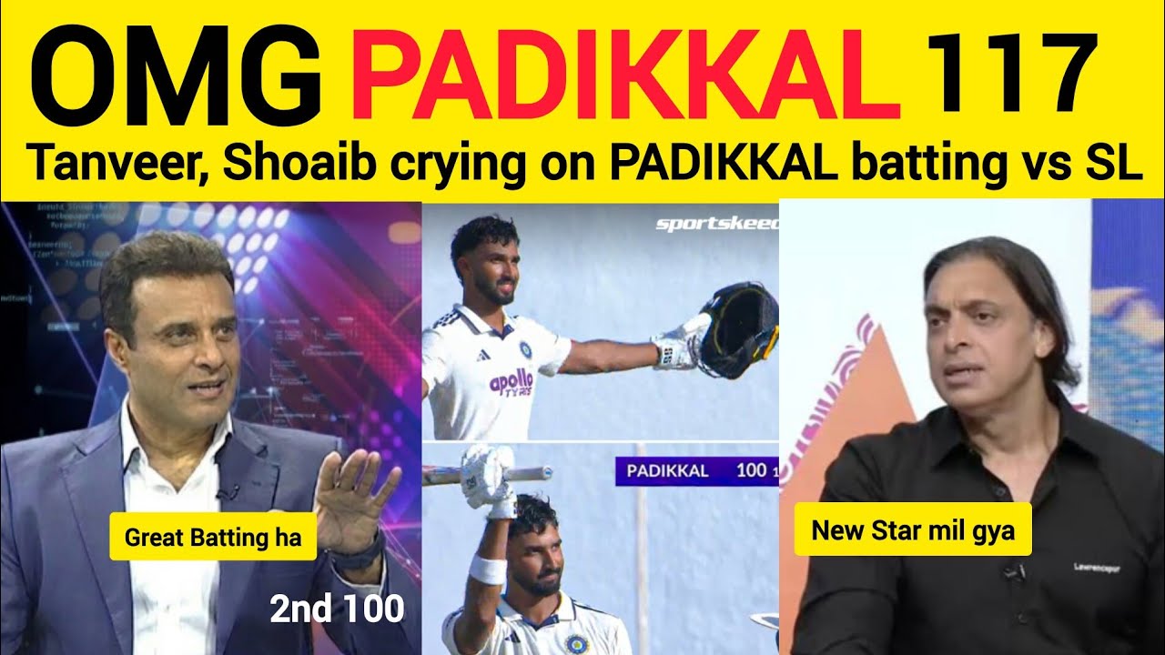 Pak Media Crying on Devdutt Padikkal 117 vs SL | Tanveer Ahmed Crying | IND vs SL 2nd Test 2026