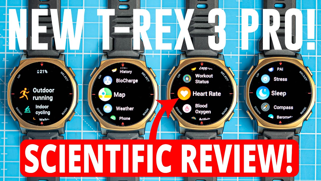 NEW EDITION Amazfit T-Rex 3 Pro - Scientific Review Of Small T-Rex