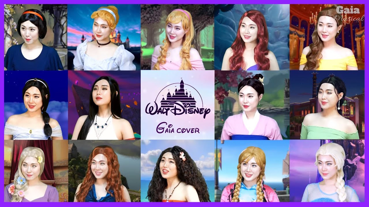 👑“DISNEY PRINCESS MEDLEY” (One Woman Cover) I LOVE DISNEY♥ GAIA MUSICAL
