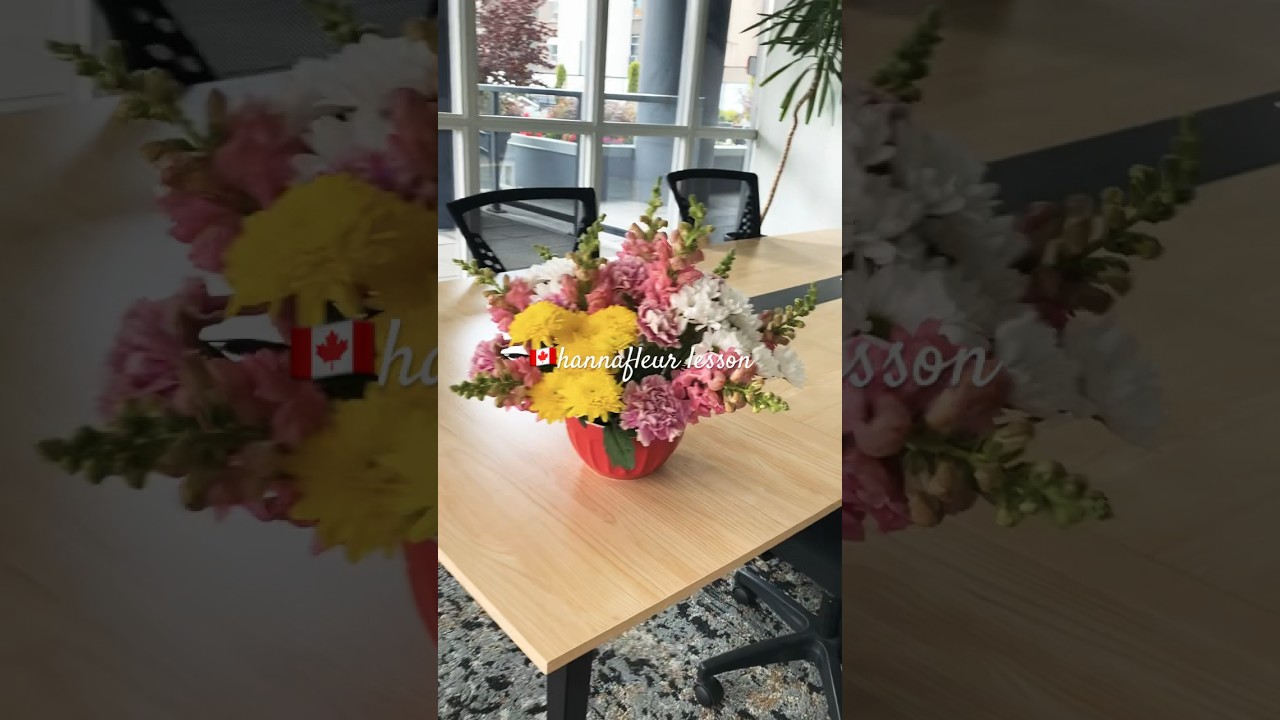 🇨🇦Hannafleur flower arrangement lesson #flower #flowerlesson #flowerarrangement #protea
