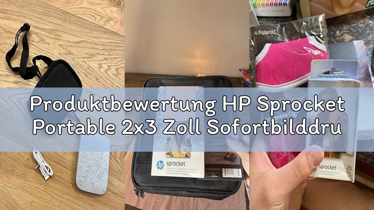 Produktbewertung HP Sprocket Portable 2x3 Zoll Sofortbilddrucker (Weiß) Zink-Papierbündel
