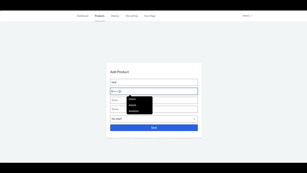 ScanStock – Barcode Shelf Stock Management System (Laravel Demo)