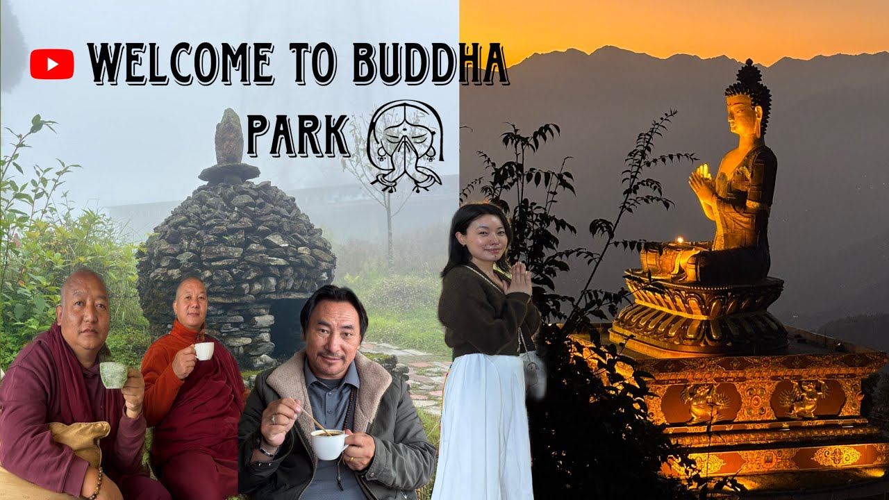 Blessed to be here in Buddha park 🙏🏻 #gyatso la vlog # Buddha park #ravang la