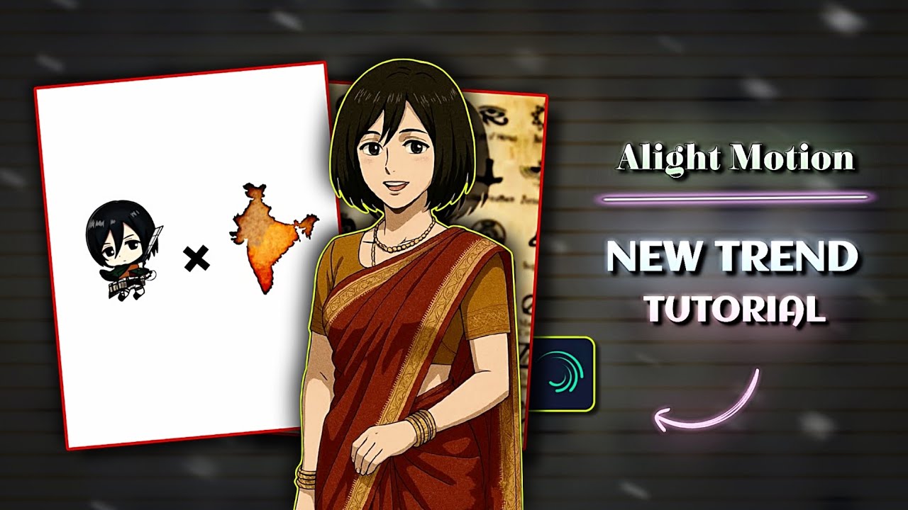 Egyptian Trend Tutorial Alight Motion || Anime Egyptian Tutorial ||