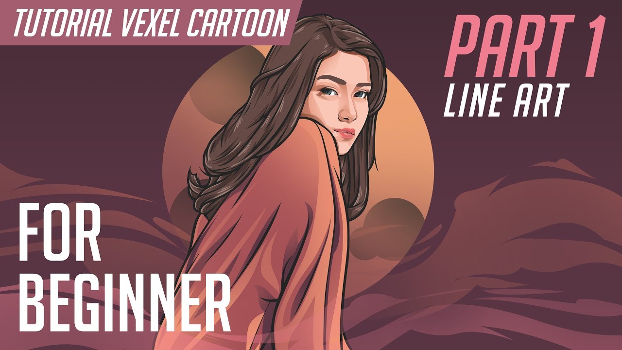 Tutorial Cartoon in Photoshop (Vector x Vexel) #Part 1 Line art