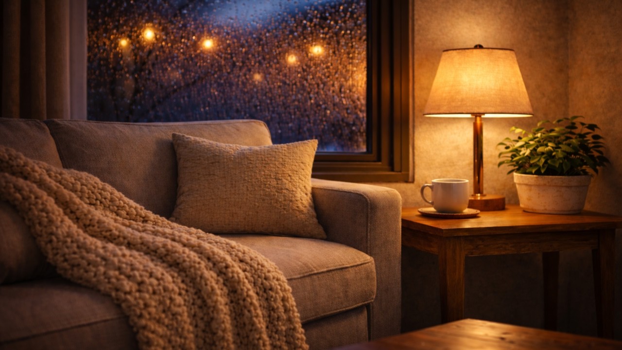 Rainy Room Glow ☕ | Clean Chill Lo-Fi to Relax & Unwind (3 Hours)