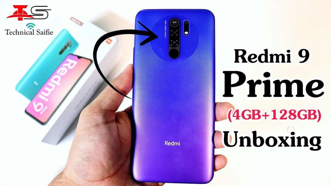 Redmi 9 Prime Space Blue Unboxing (4GB RAM, 128GB Storage) -Full HD+ Display & AI Quad Camera