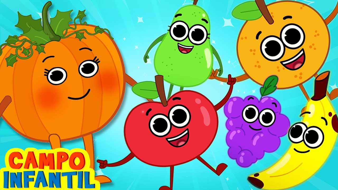 Campo Infantil | Cinco Frutitas Saltando en la Cama | Canciones Infantiles