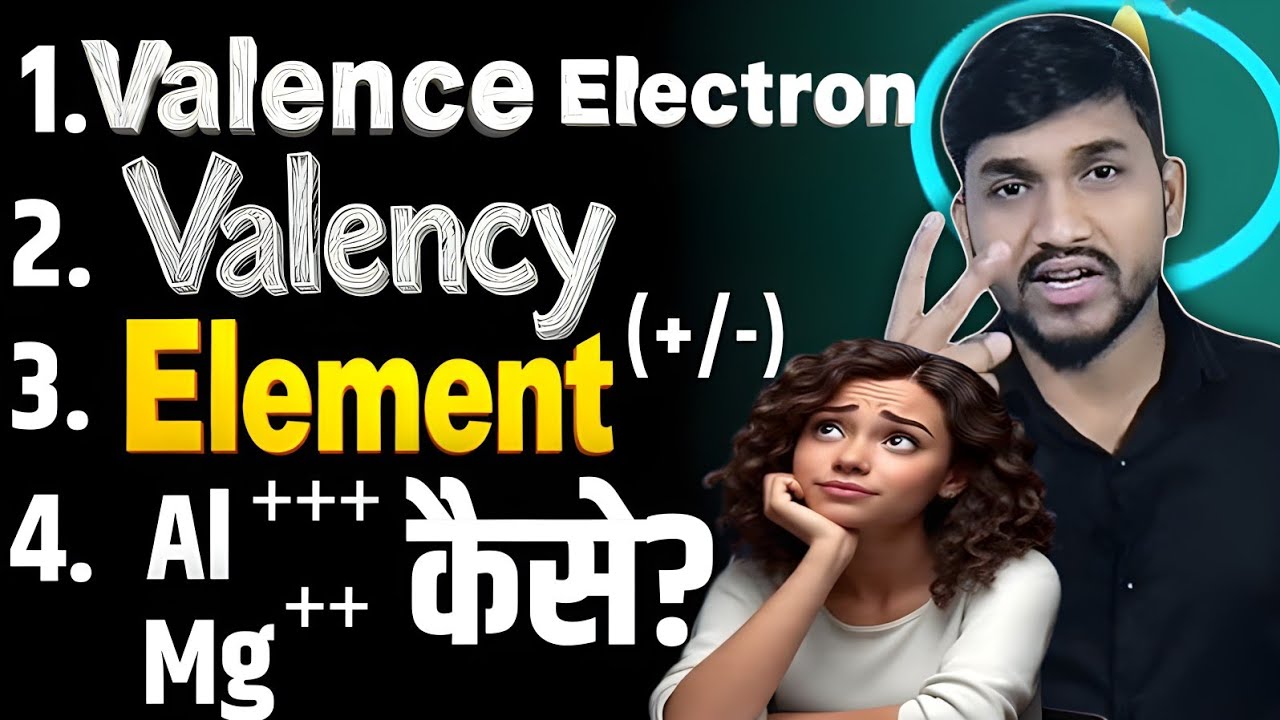 Valency कैसे निकाले? Valence Electron & Charge on Elements Easy Trick 🔥By Ganesh Sir 