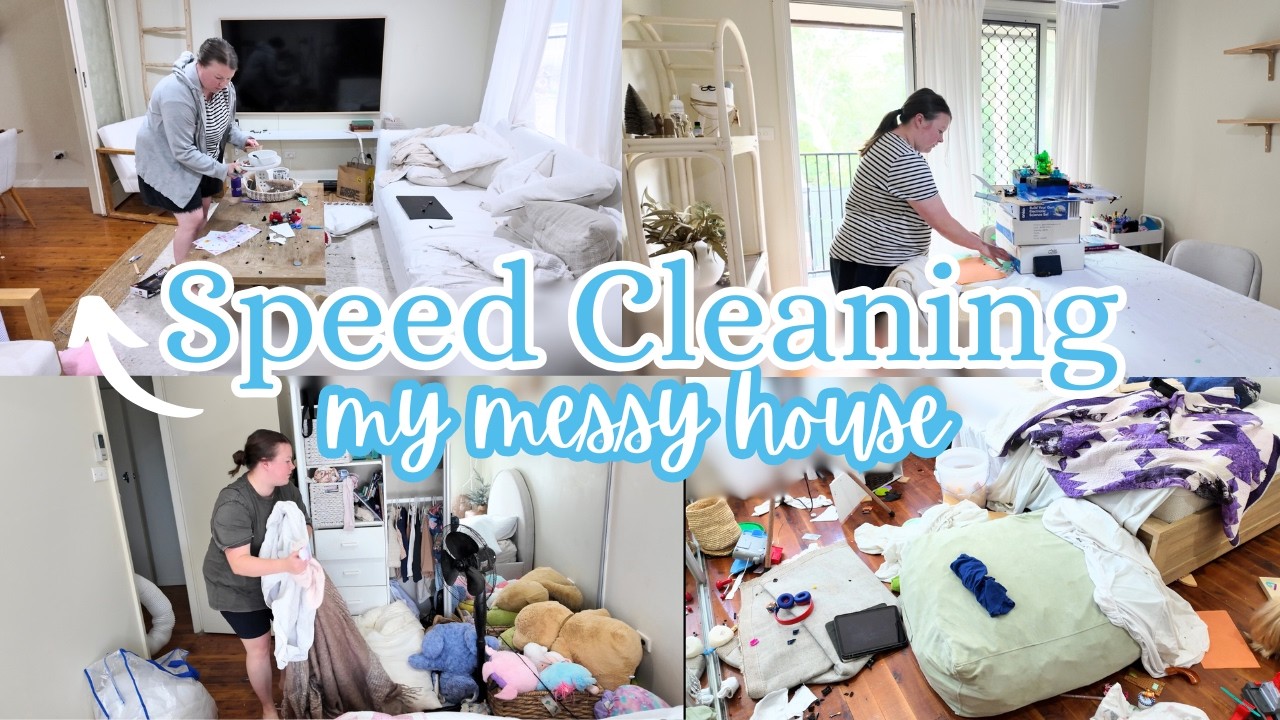 Speed Cleaning My Messy Home 😫 It's out of control!