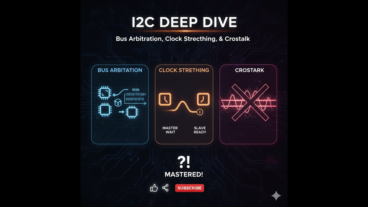 I2C Bus Arbitration, Clock Stretching, and Crosstalk Explained.
