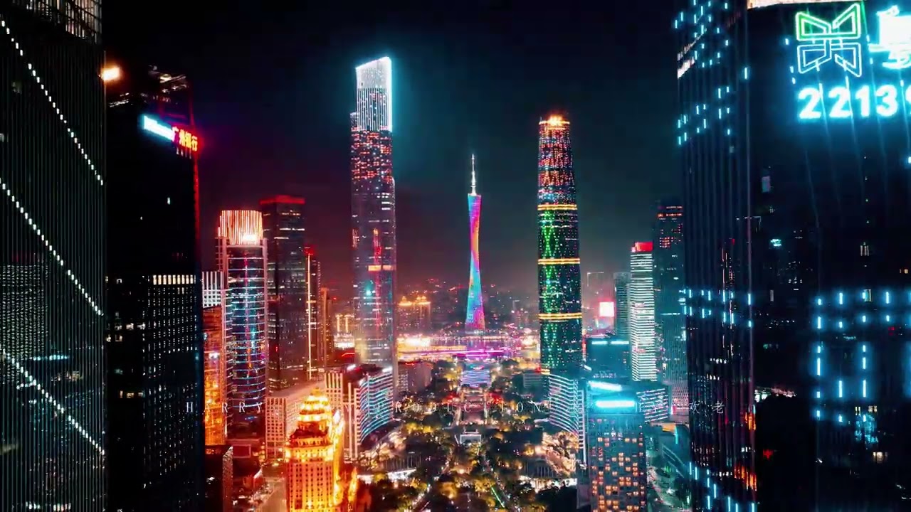 广州的延时航拍合集，视觉盛宴GUANGZHOU 4K