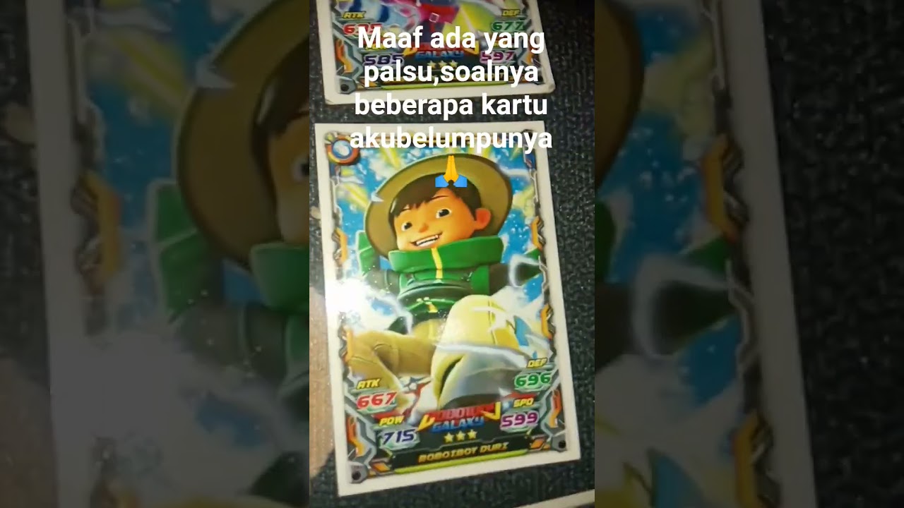 nyobain tren kartu Boboiboy