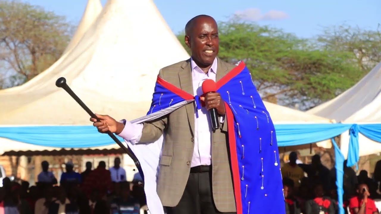 Governor  Joseph Ole Lenku at Mashuru