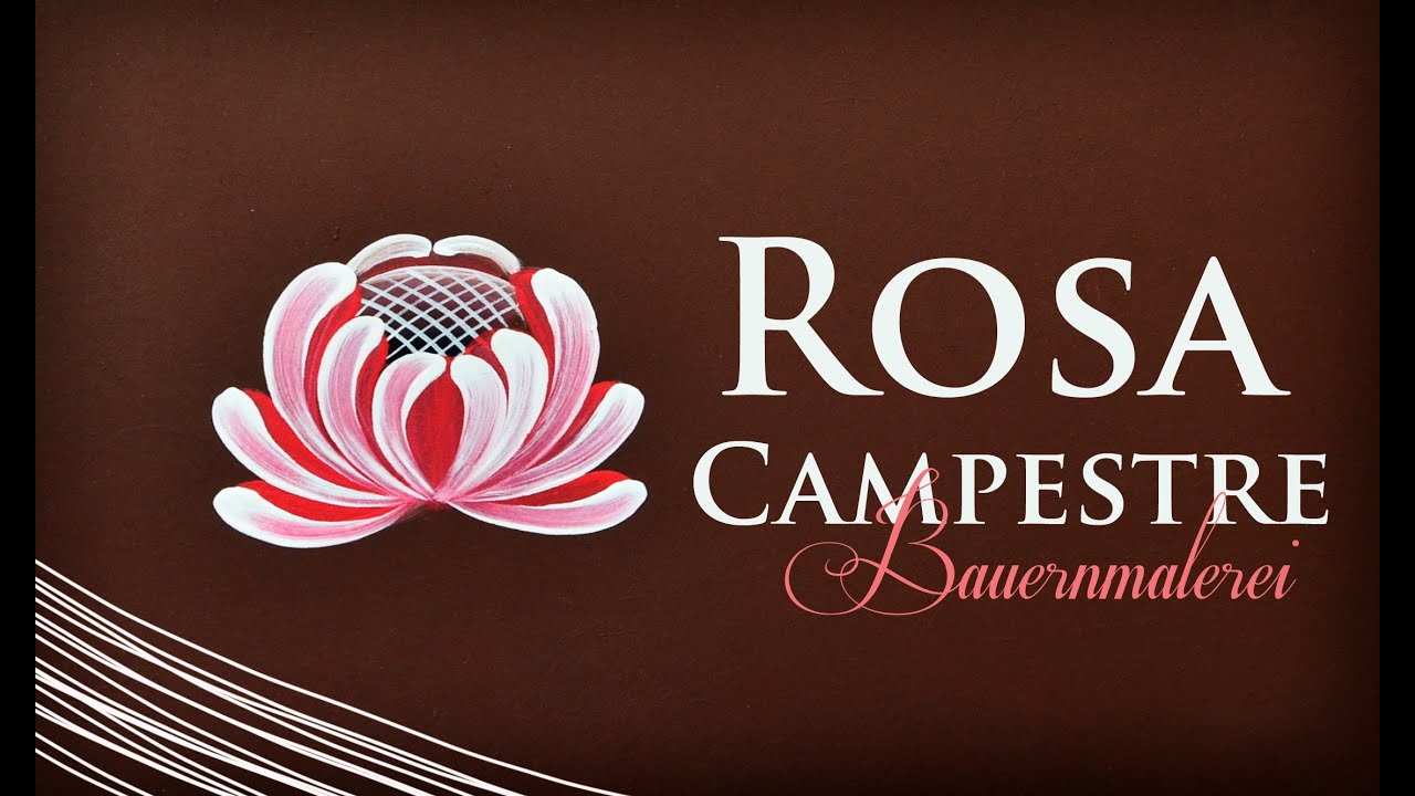 Bauernmalerei: Rosa Campestre - Rosa 2