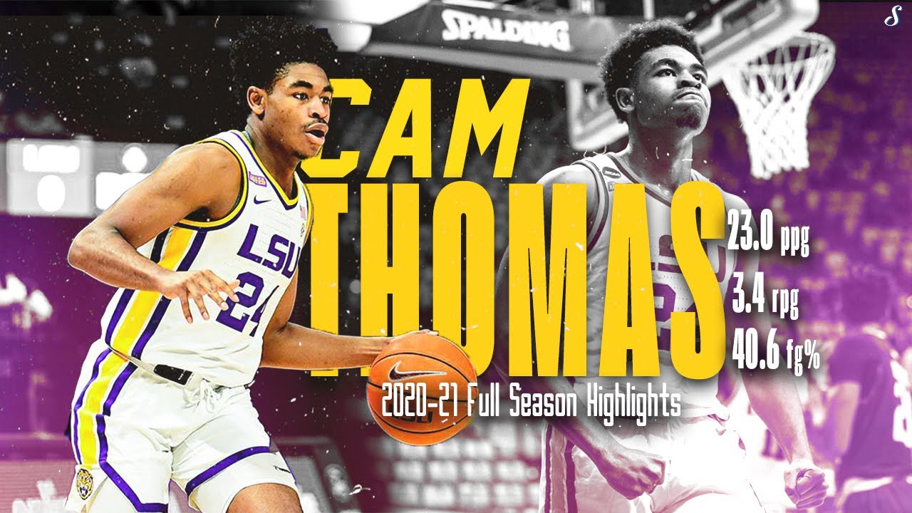 Cam Thomas LSU 2020-21 Full Season Highlights | 23.0 PPG 3.4 RPG 40.6 FG%, All-SEC!