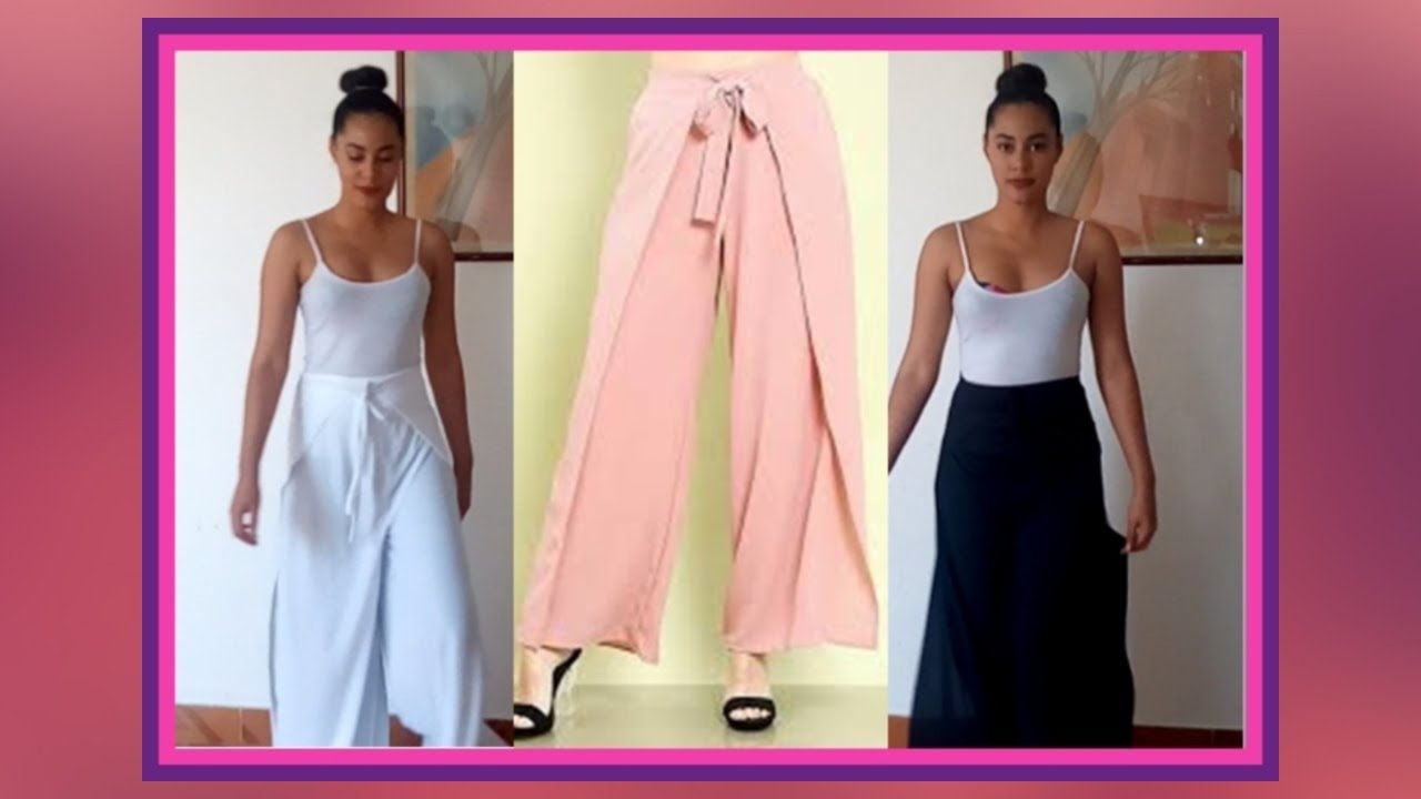 Como hacer un pantalón envolvente multiusos | enterizo o mono multiusos | wraparound pants