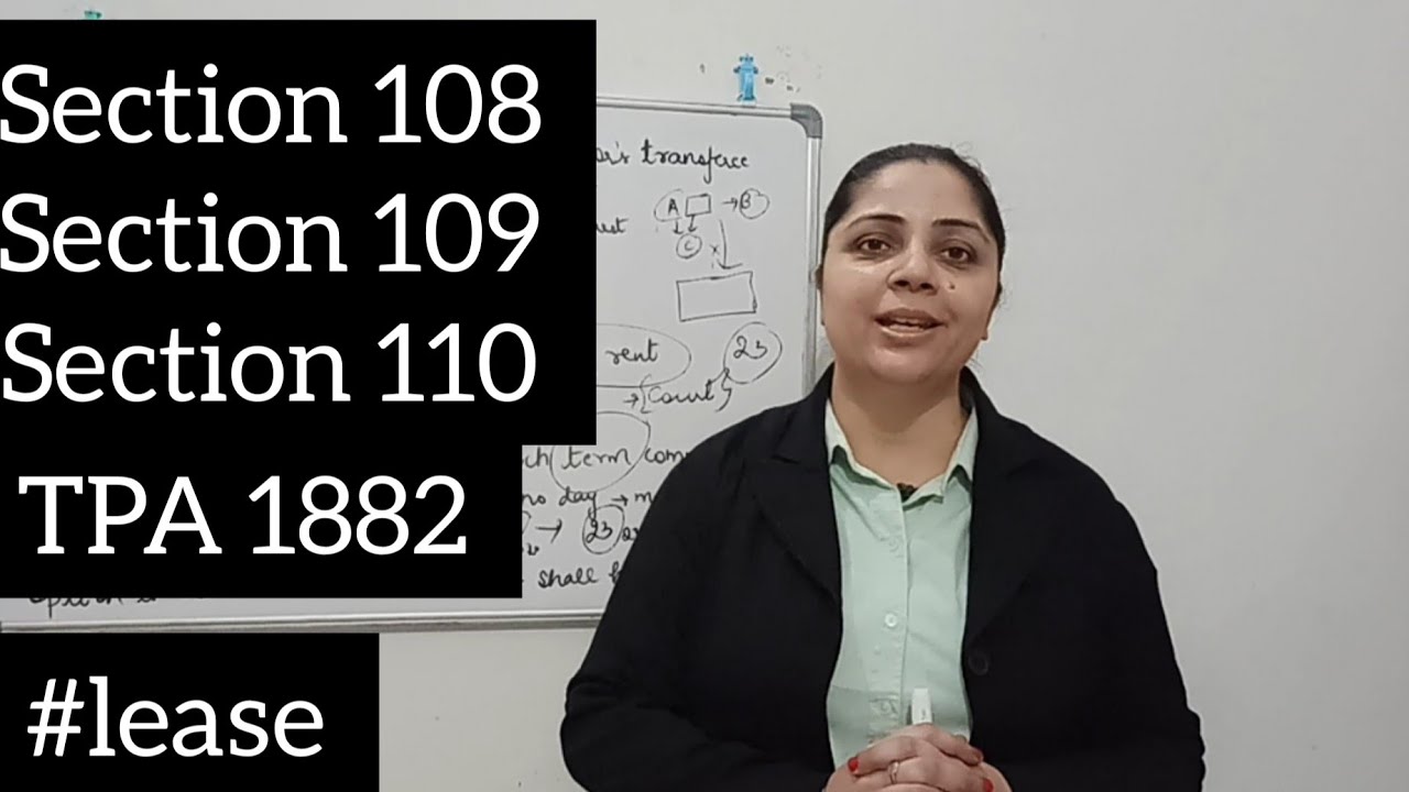 Разделы 108–110 || Права и обязанности арендодателя и арендатора || Закон о передаче имущества 18...