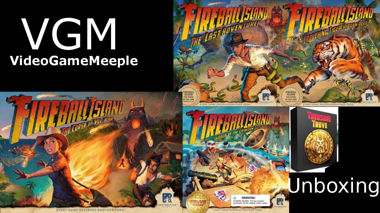 Unboxing de Fireball Island et ses extensions