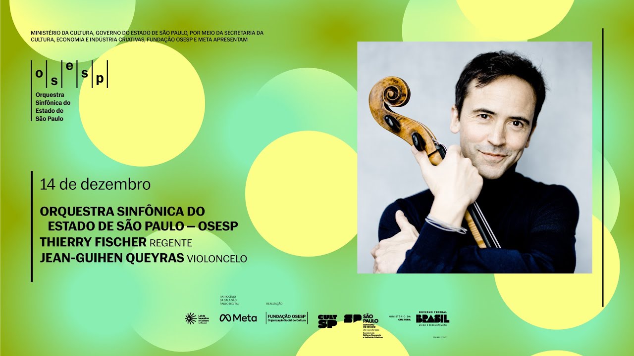 Concerto Digital: Osesp, Thierry Fischer (regente) e Jean-Guihen Queyras (violoncelo)