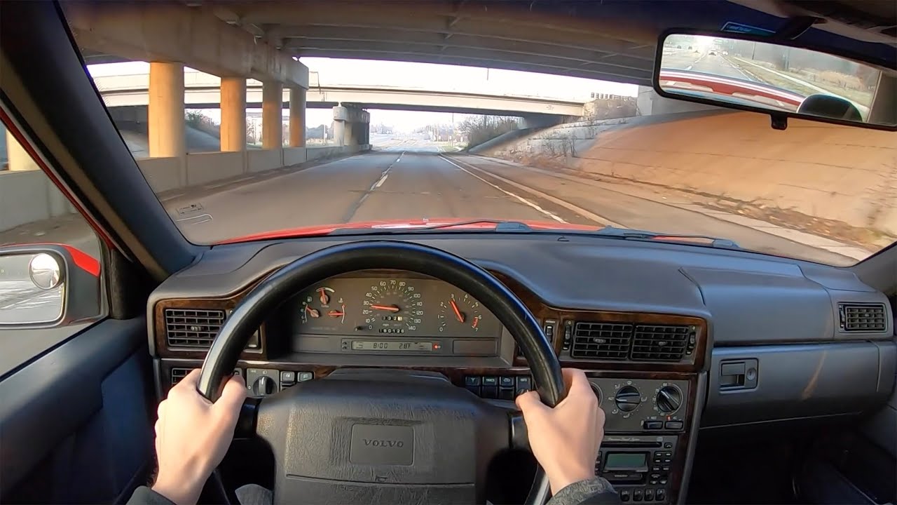 1997 Volvo 850 R 5-Speed Manual - POV Sunrise Drive (Binaural Audio)
