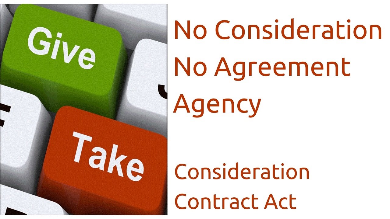 What is Agency No Consideration No Agreement | Consideration| Indian Contract Act Law | CA CPT | CS