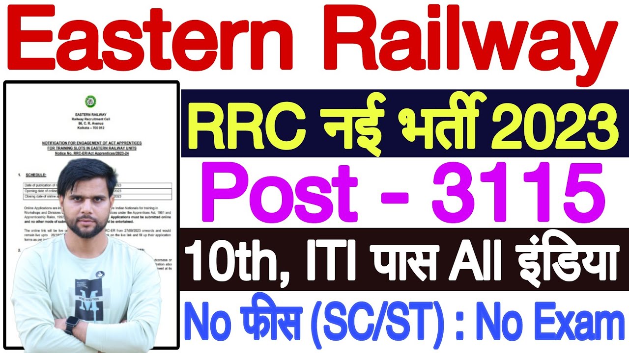 Eastern Railway Apprentice Recruitment 2023 Notification | RRC ER Apprentice Online Form 2023
