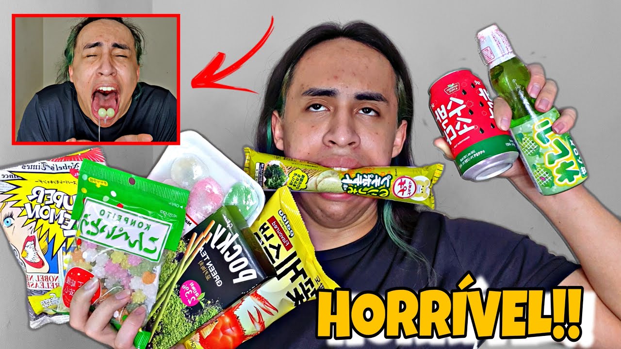 Comendo doces do Japão!