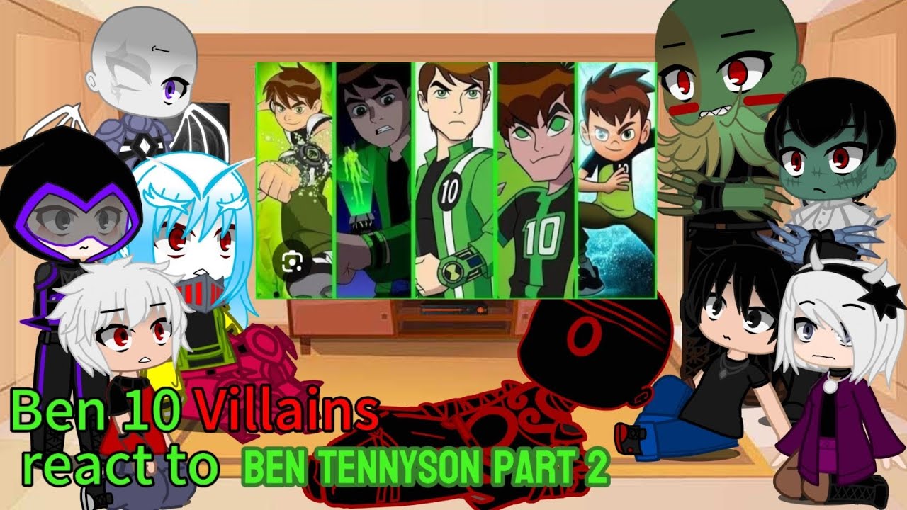 👽🟢⌚Ben 10 Villains react to Ben Tennyson parte 2 +Ghostfreak and Malware defeat ||My AU||