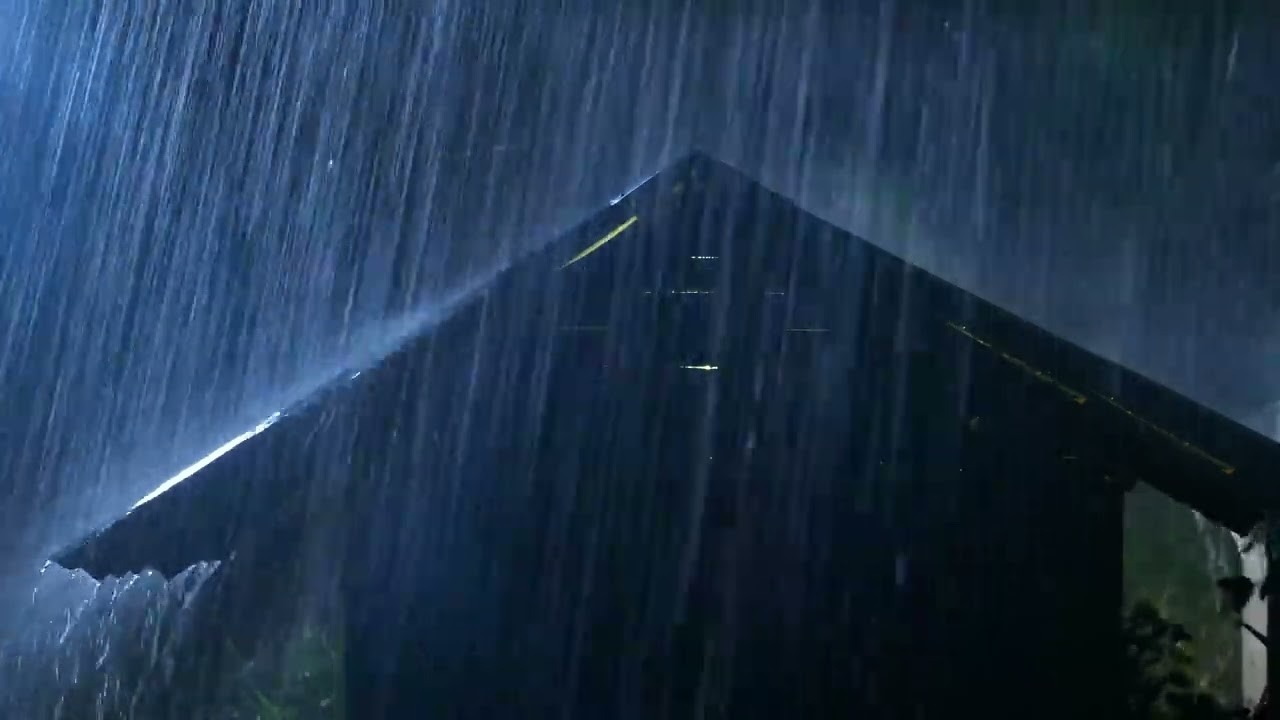 Night Thunderstorm with Extremely Loud Thunder, Heavy Rain, Lightning - Beat Insomnia and Stress