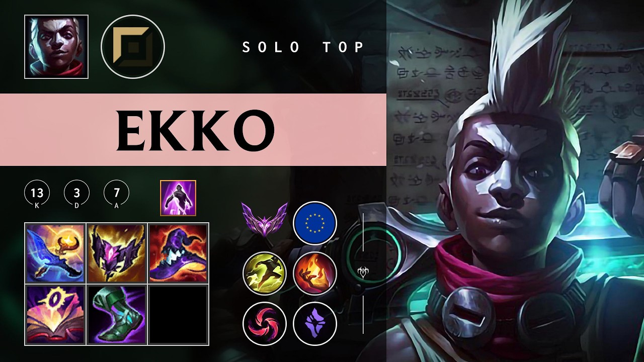 Ekko Top vs Ornn - EUW Master Patch 26.04